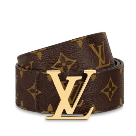 REAL! New Brown Monogram Intiales 100cm Belt - Picture 2 of 4